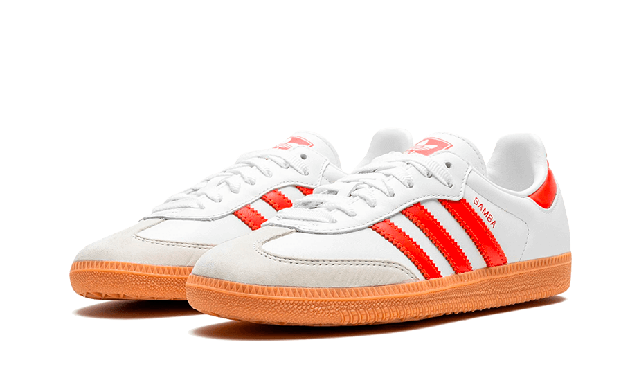 adidas Samba OG White Solar Red Gum