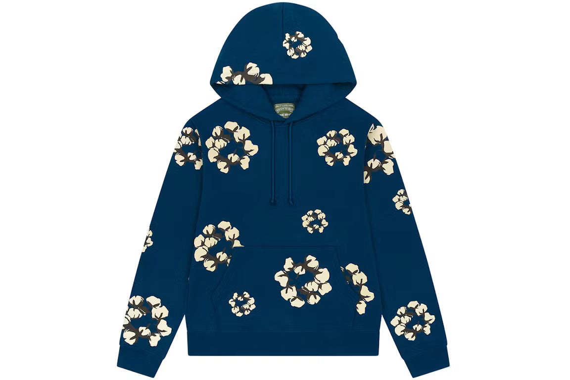 Denim Tears x Cactus Plant Flea Market Cactus Tears Wreath Hoodie Navy