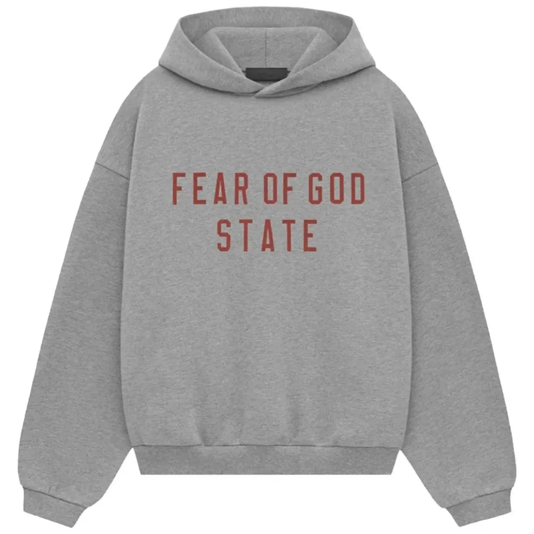 Essentials Long Set Dark Heather Fleece
