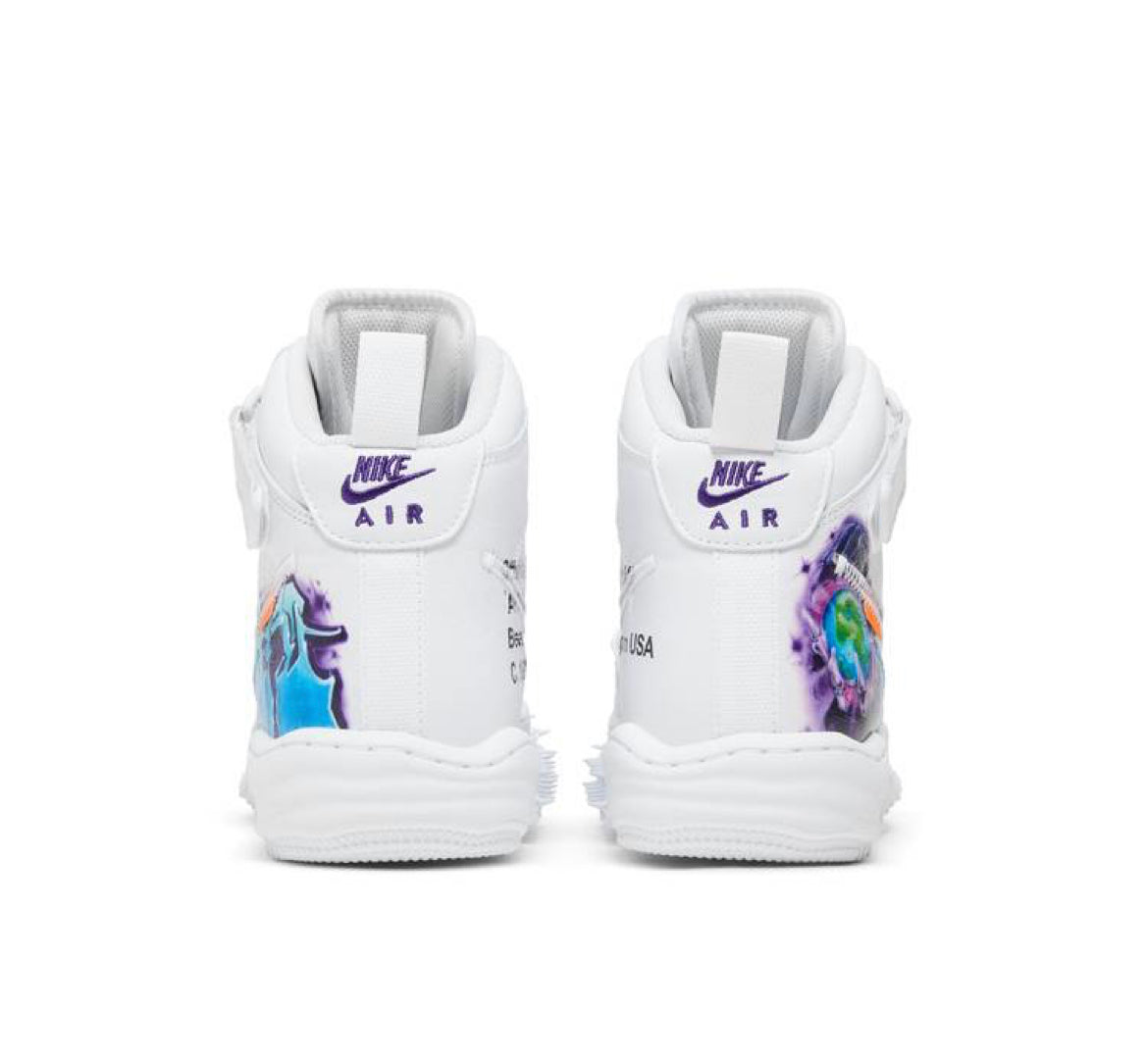 Nike Air Force 1 Mid Off-White Graffiti White