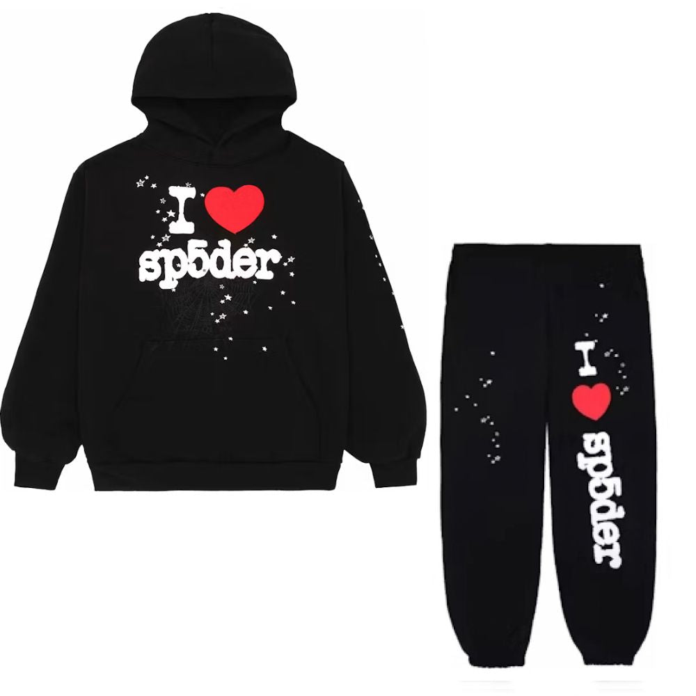 Sp5der I Heart SP5 Set Black Zestaw