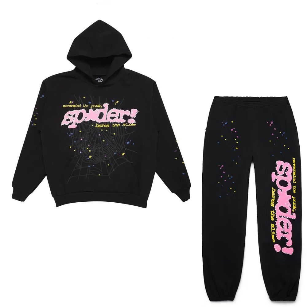Sp5der P*NK V2 Set Black Zestaw