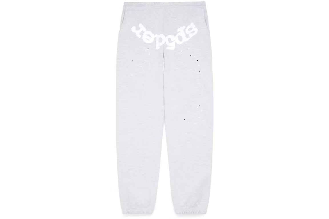 Sp5der OG Web Heather Grey Sweatpants