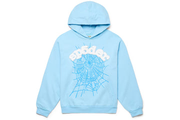 Sp5der Web Hoodie Sky Blue