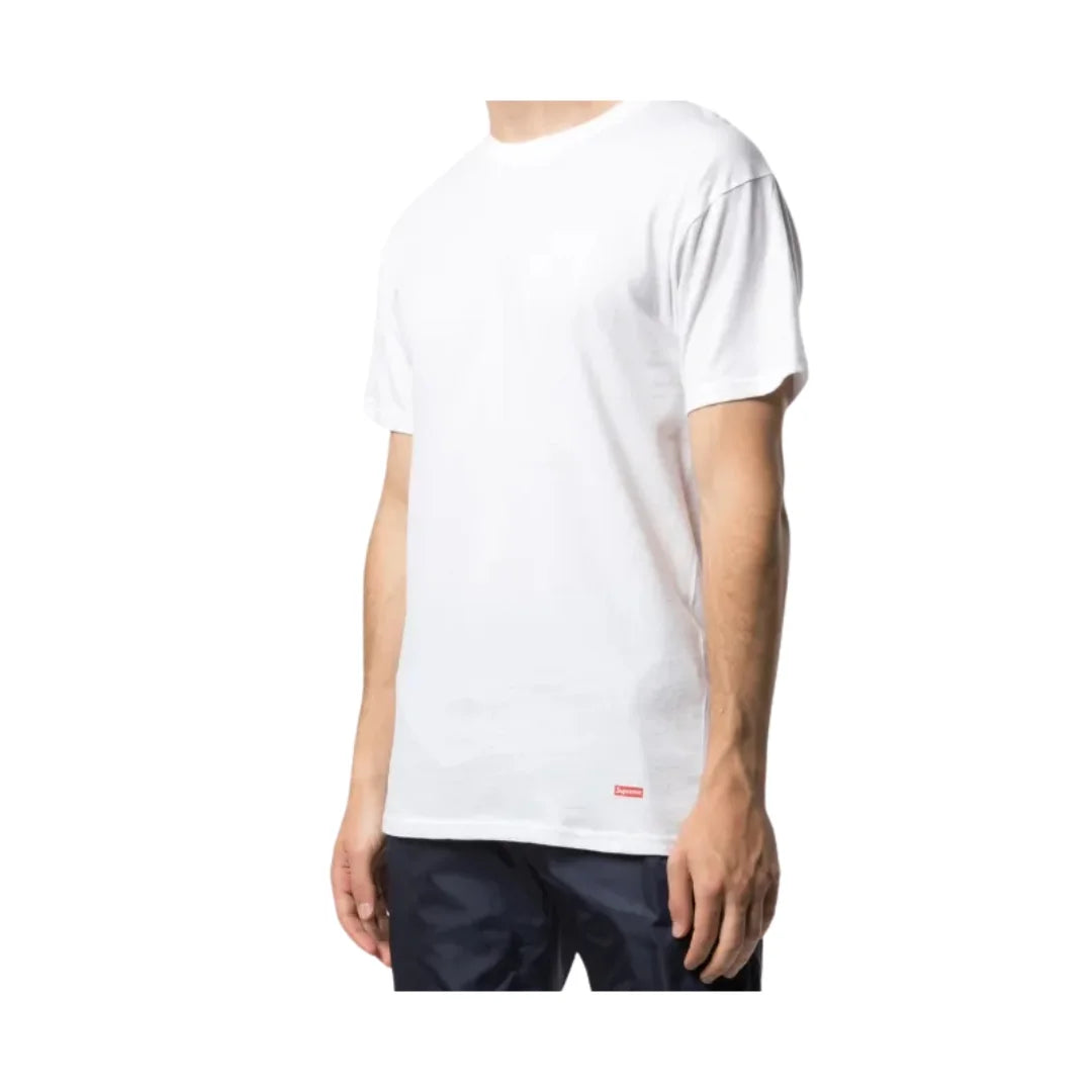 Supreme x Hanes Tagless Tees White