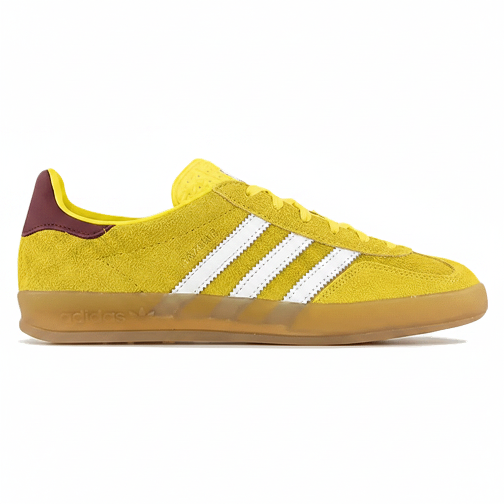 adidas Gazelle Indoor Bright Yellow Burgundy