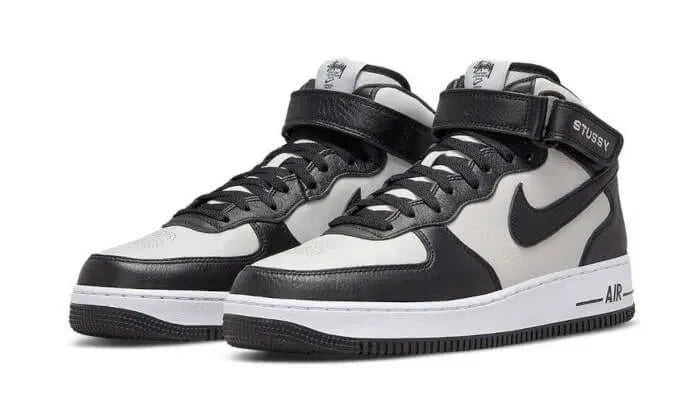 Stussy x Nike Air Force 1 Mid Grey Black