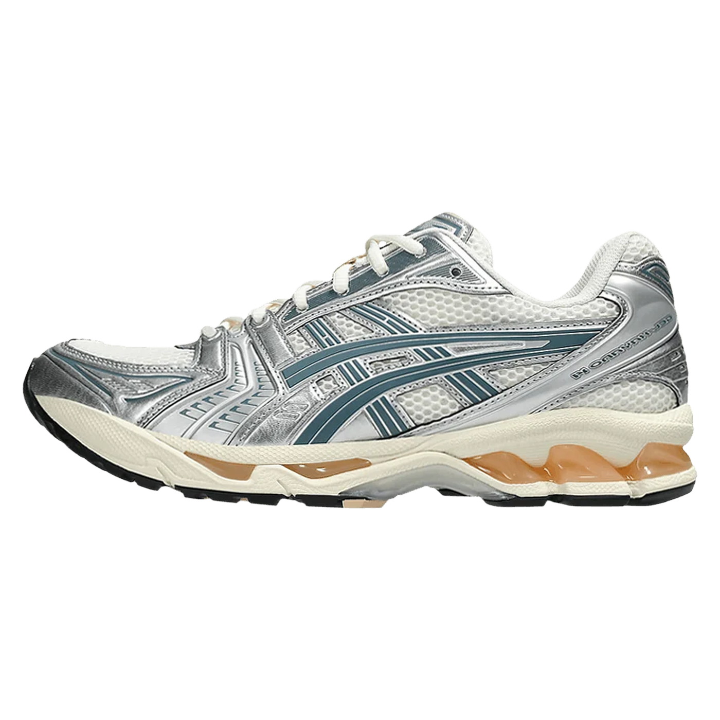 ASICS Gel-Kayano 14 Birch Pure Silver Teal Gold