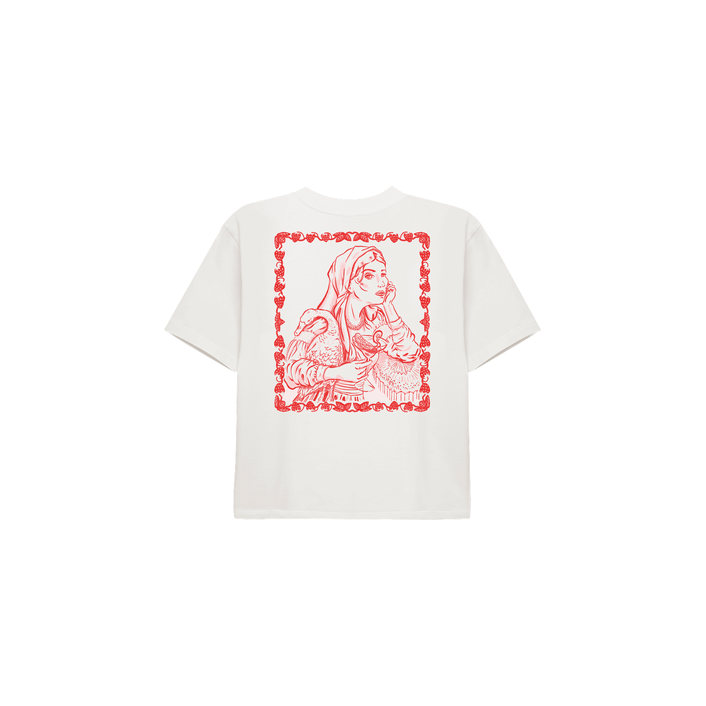 Cafe Societe Cropped T-shirt Slavic Girl
