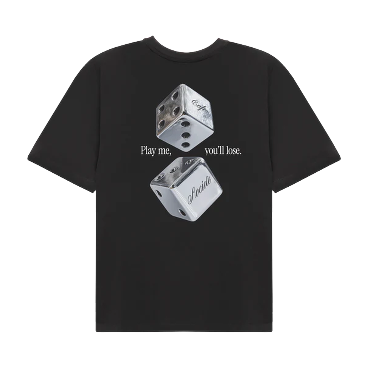 Cafe Societe T-shirt Dices Black