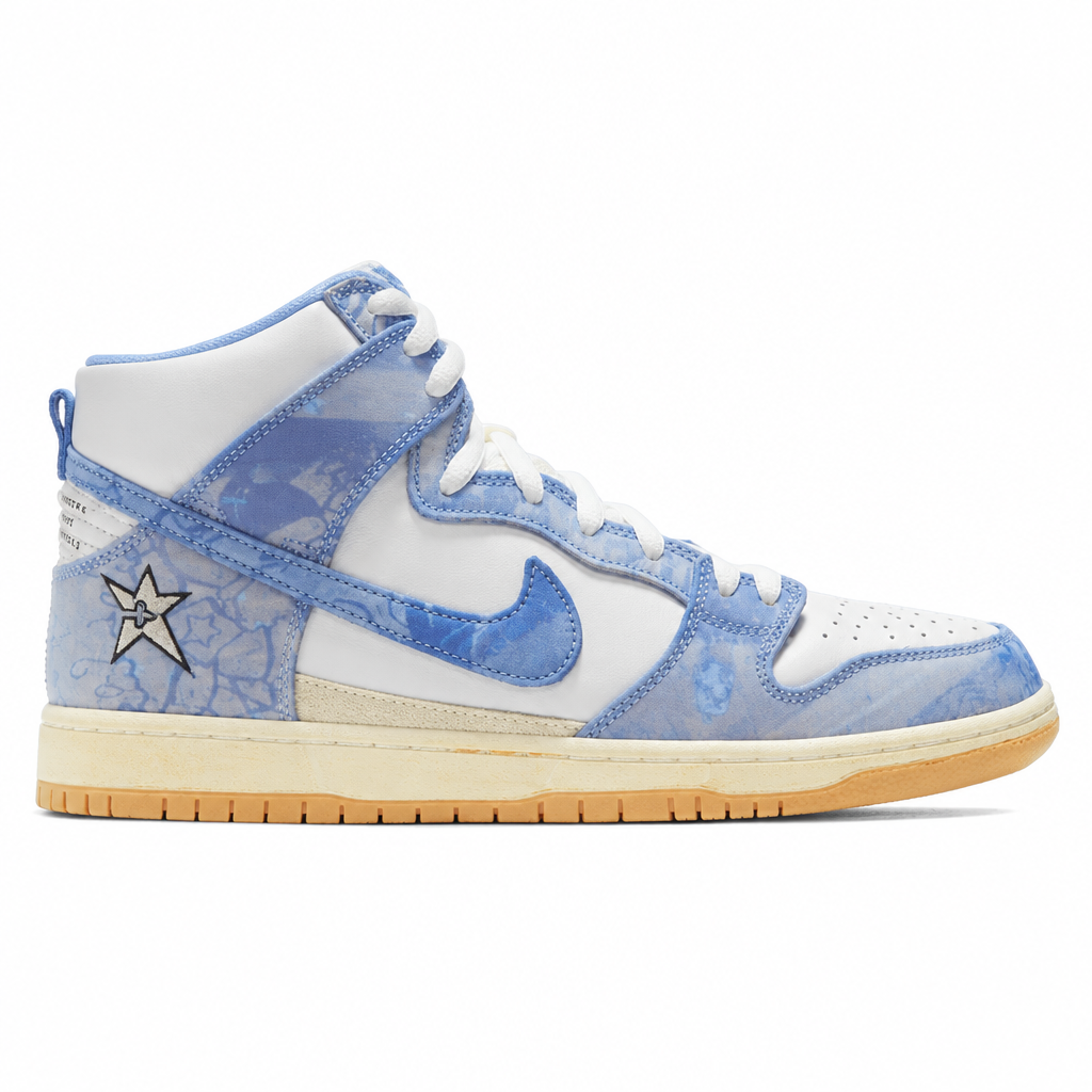 Carpet Company x Nike SB Dunk High "Blue/White-Gum"