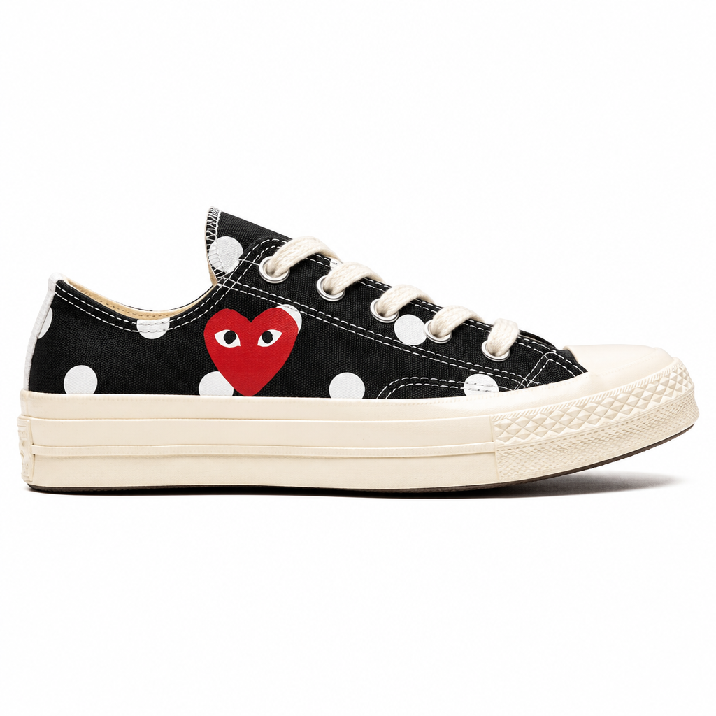 Comme des Garçons x Converse Chuck Taylor All-Star 70s Ox CDG PLAY Polka Dot Black