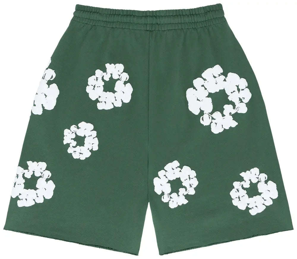 Denim Tears The Cotton Wreath Shorts Green