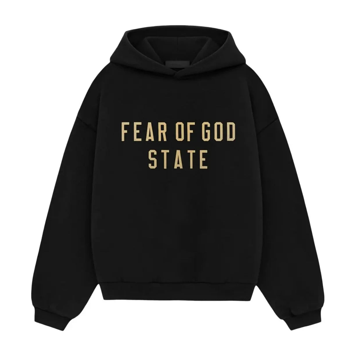 Essentials Black Gold Fleece Hoodie