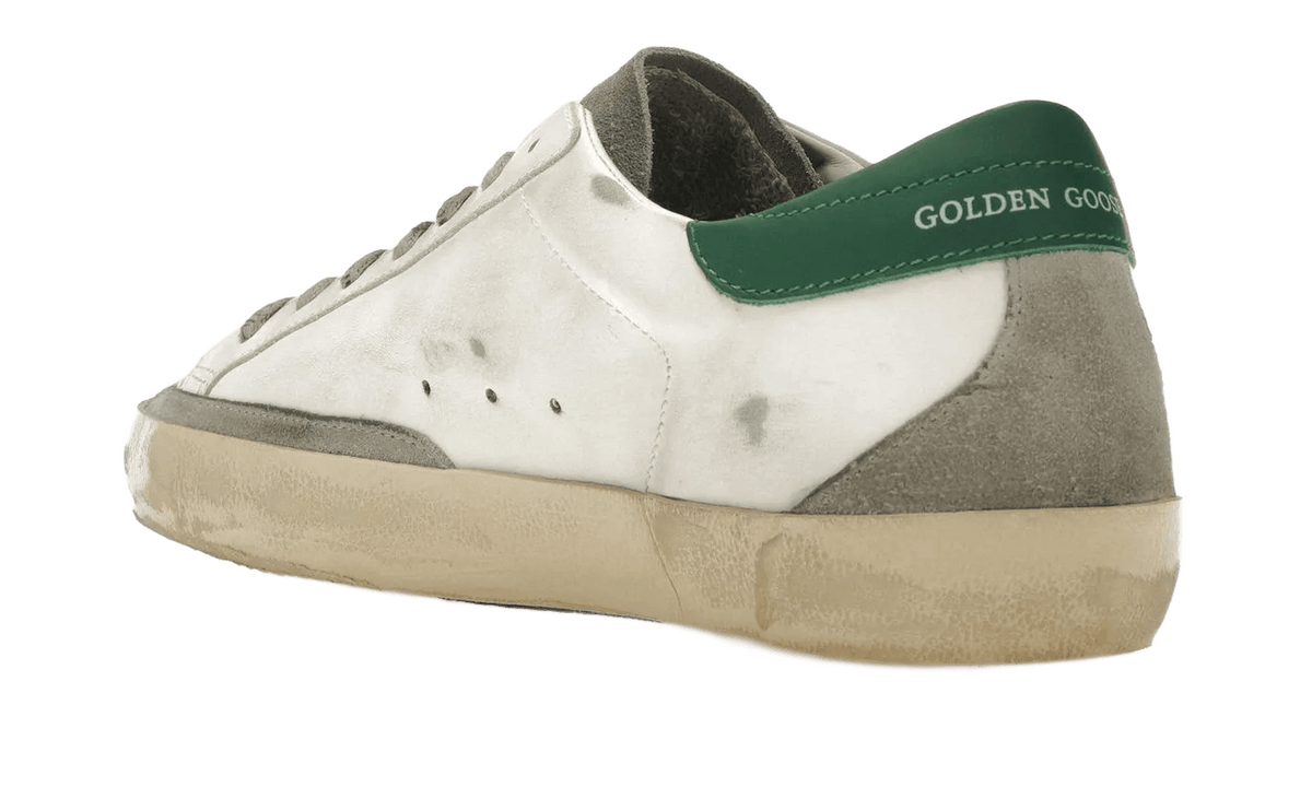 Golden Goose Super-Star White Silver Green