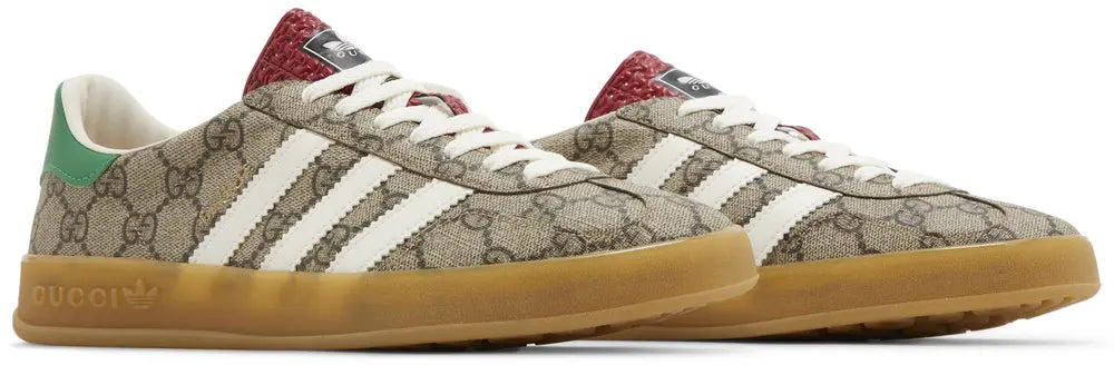 Adidas x Gucci Gazelle Beige GG Monogram