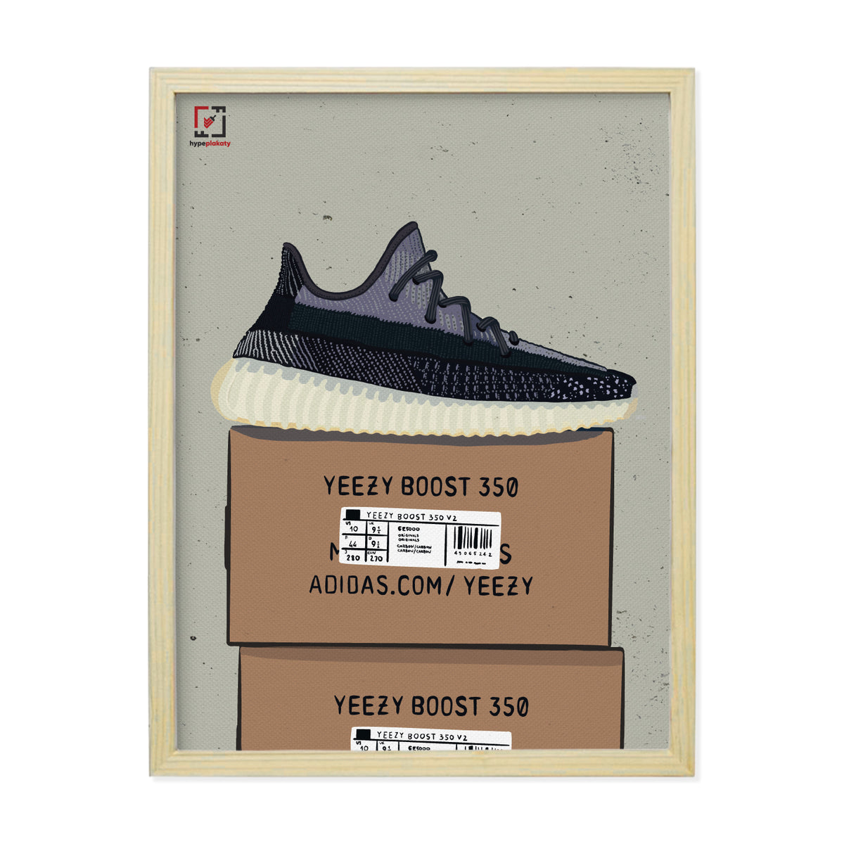 Obraz Yeezy 350 "Carbon"
