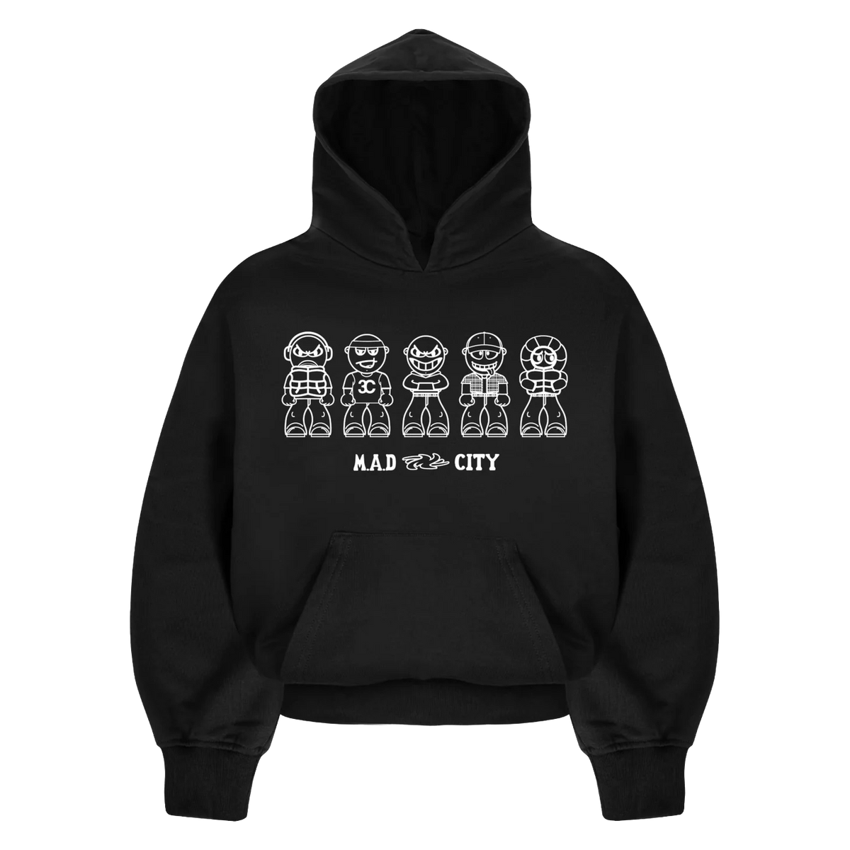MINDOUT 5 GUYZ Hoodie Black