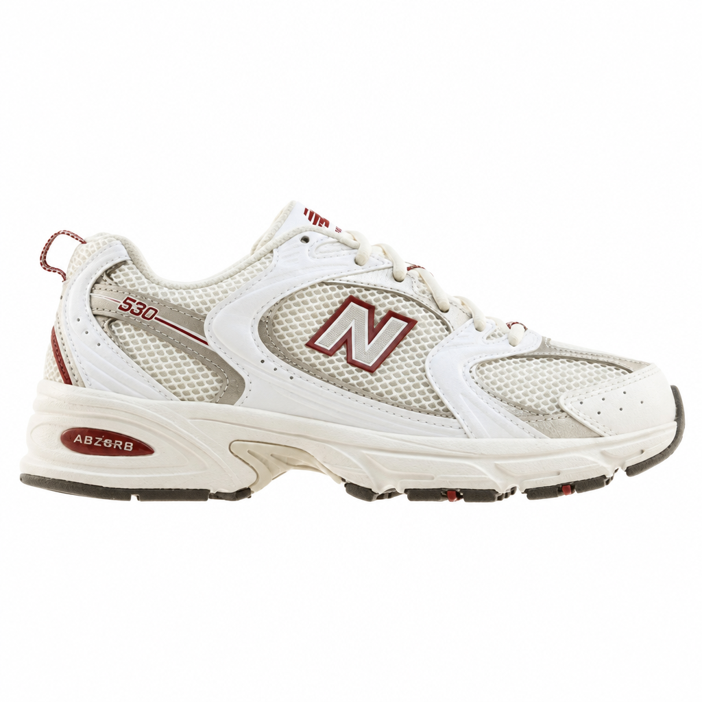 New Balance 530 Sea Salt Mercury Red