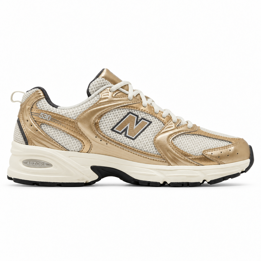 New Balance 530 Turtledove Gold Metallic