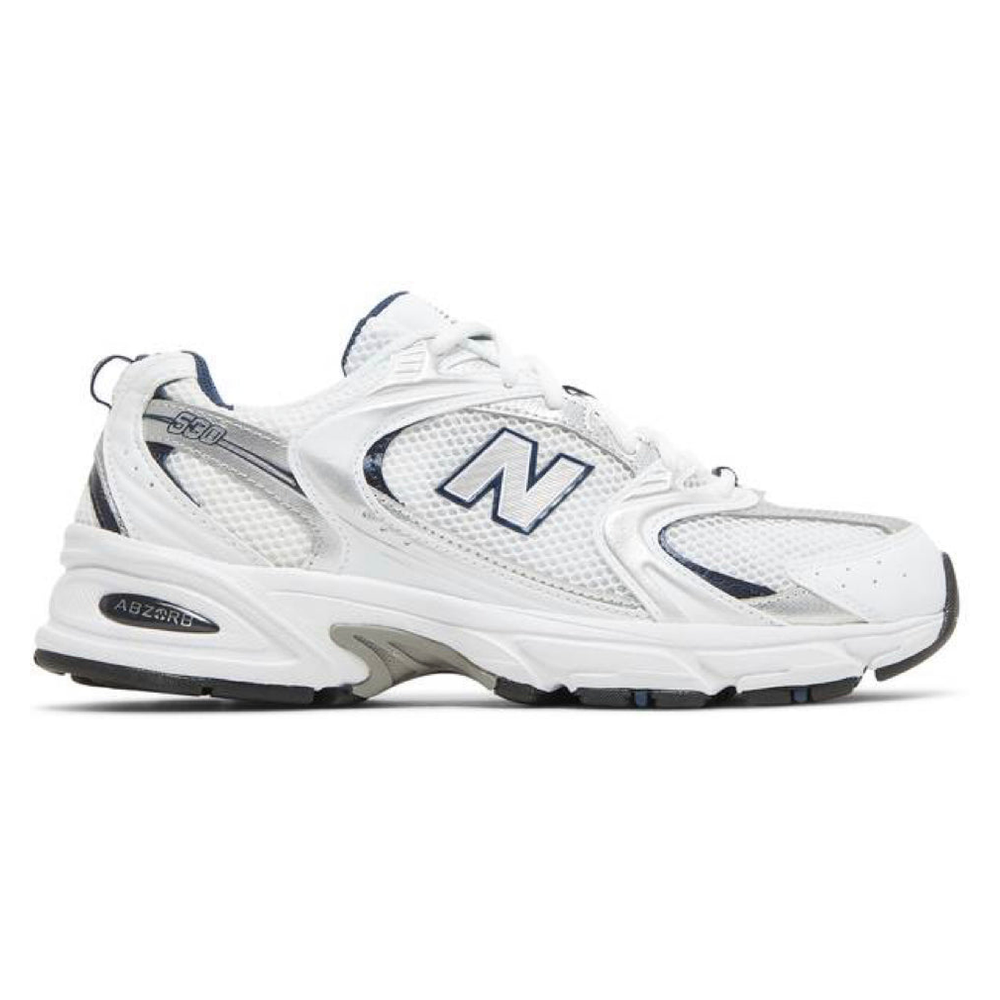 New Balance 530 White Silver Navy