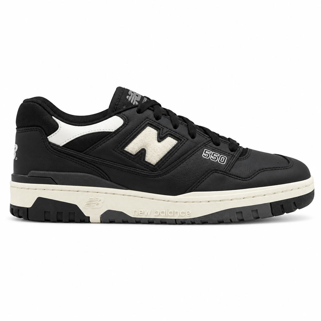 New Balance 550 Black Cream White