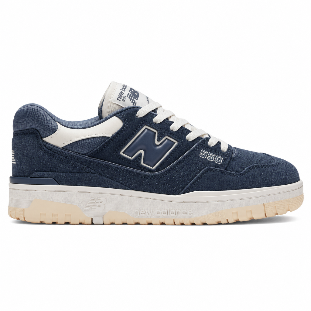 New Balance 550 Natural Indigo Suede