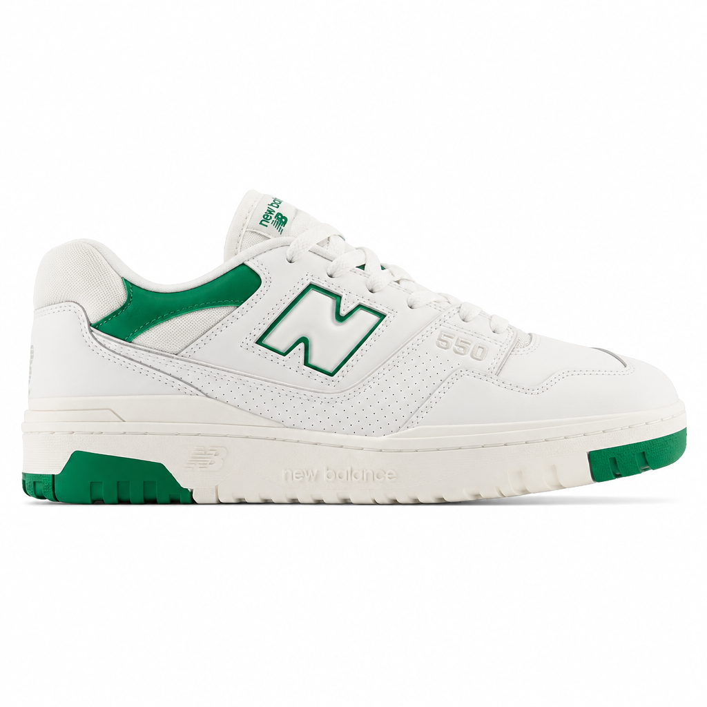 New Balance 550 White Classic Green