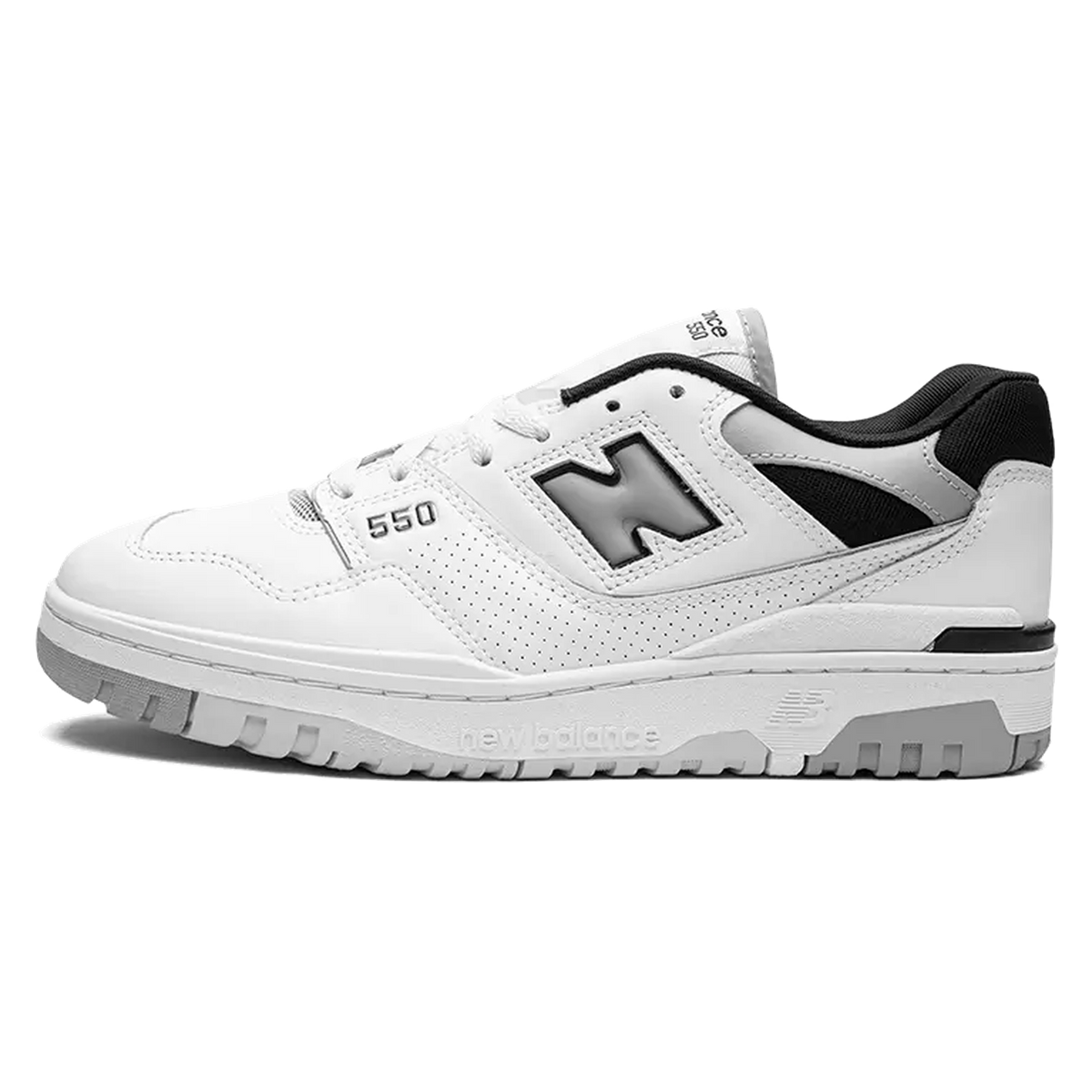 New Balance 550 White Concrete Black