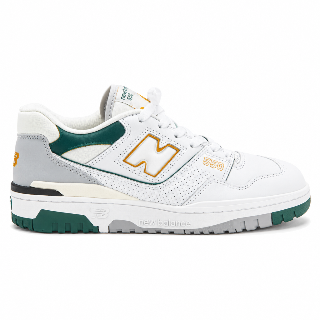 New Balance 550 White Nightwatch Green