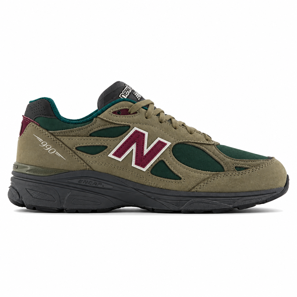 New Balance 990 V3 Made in USA Green Olive