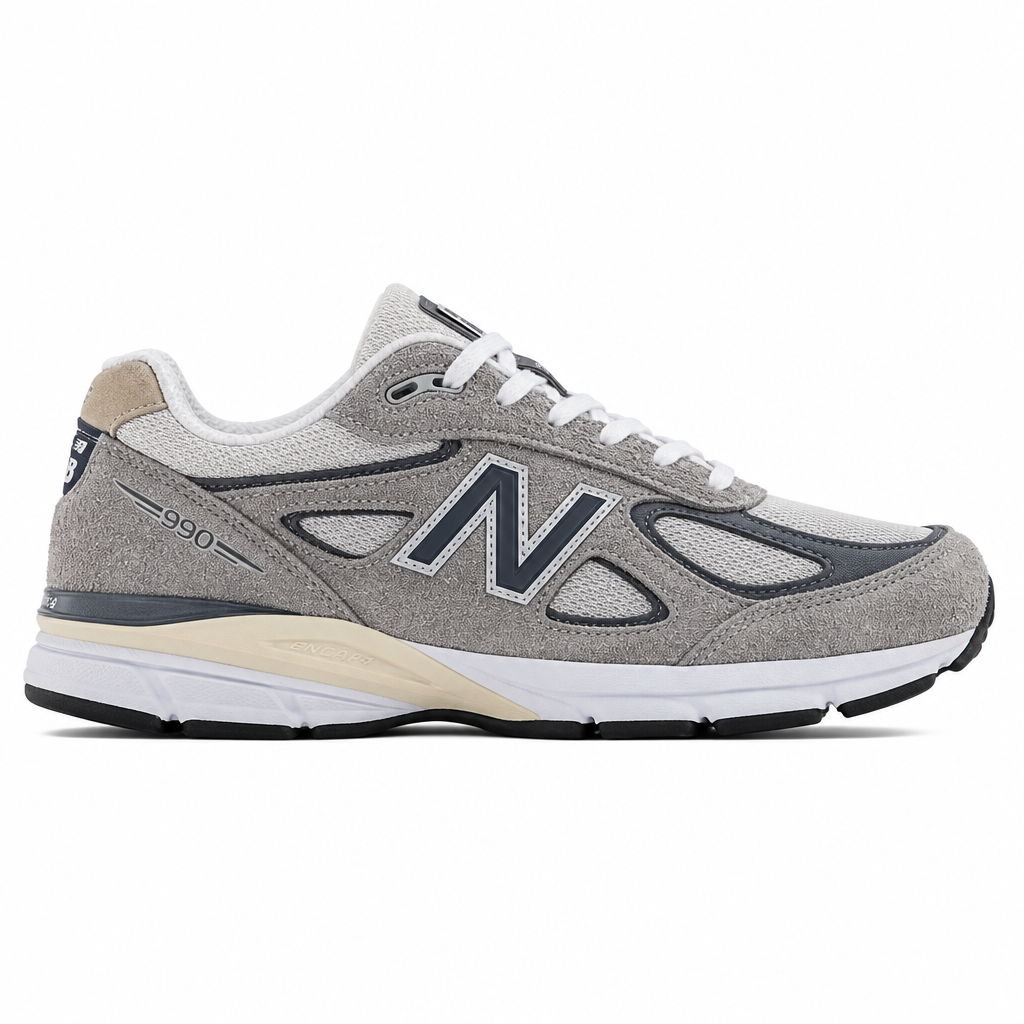 New Balance 990 V4 Made In USA Grey Suede