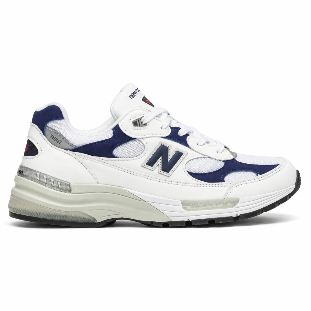 New Balance 992 White Navy