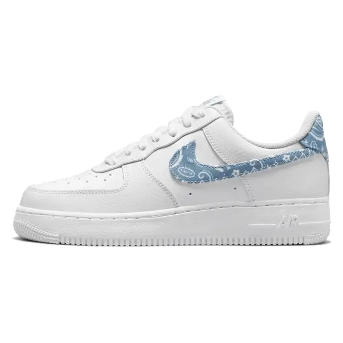 Nike Air Force 1 Low '07 Essential White Worn Blue Paisley