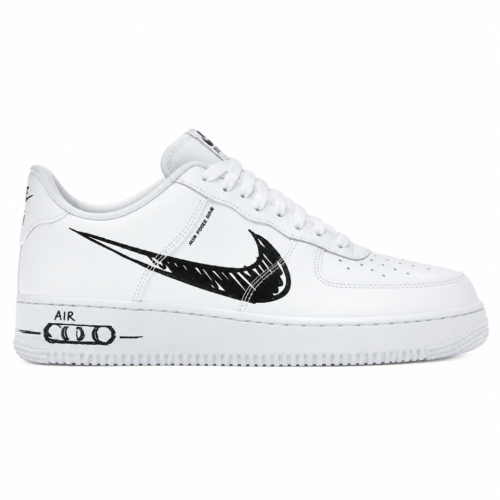 Nike Air Force 1 Low Sketch White Black