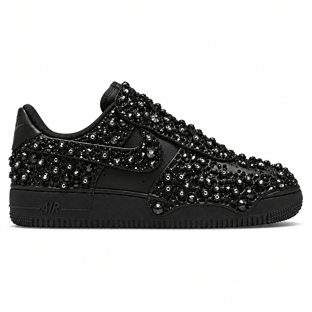 Nike Air Force 1 Low Swarovski Triple Black