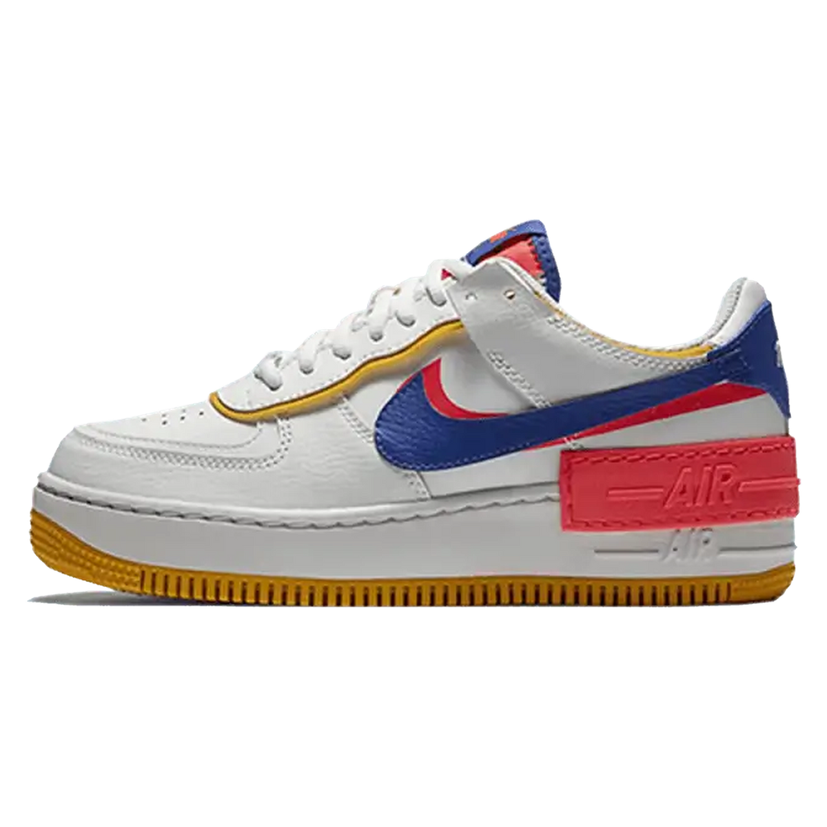 Nike Air Force 1 Shadow White Flash Crimson Astronomy Blue