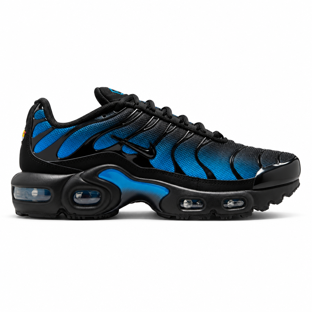 Nike Air Max Plus Older Kids' Shoes Black/Blue Crystal/Black