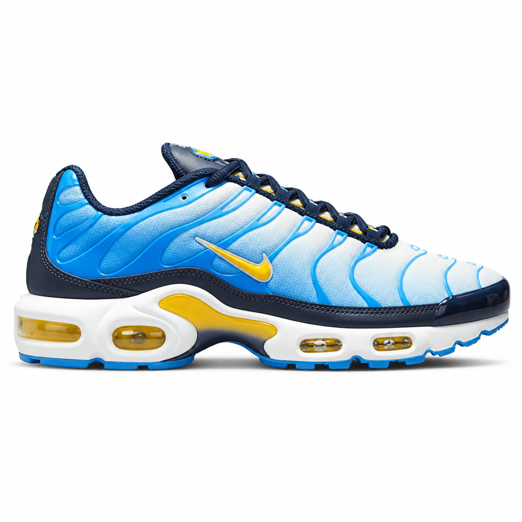 Nike Air Max Plus University Blue Topaz Gold