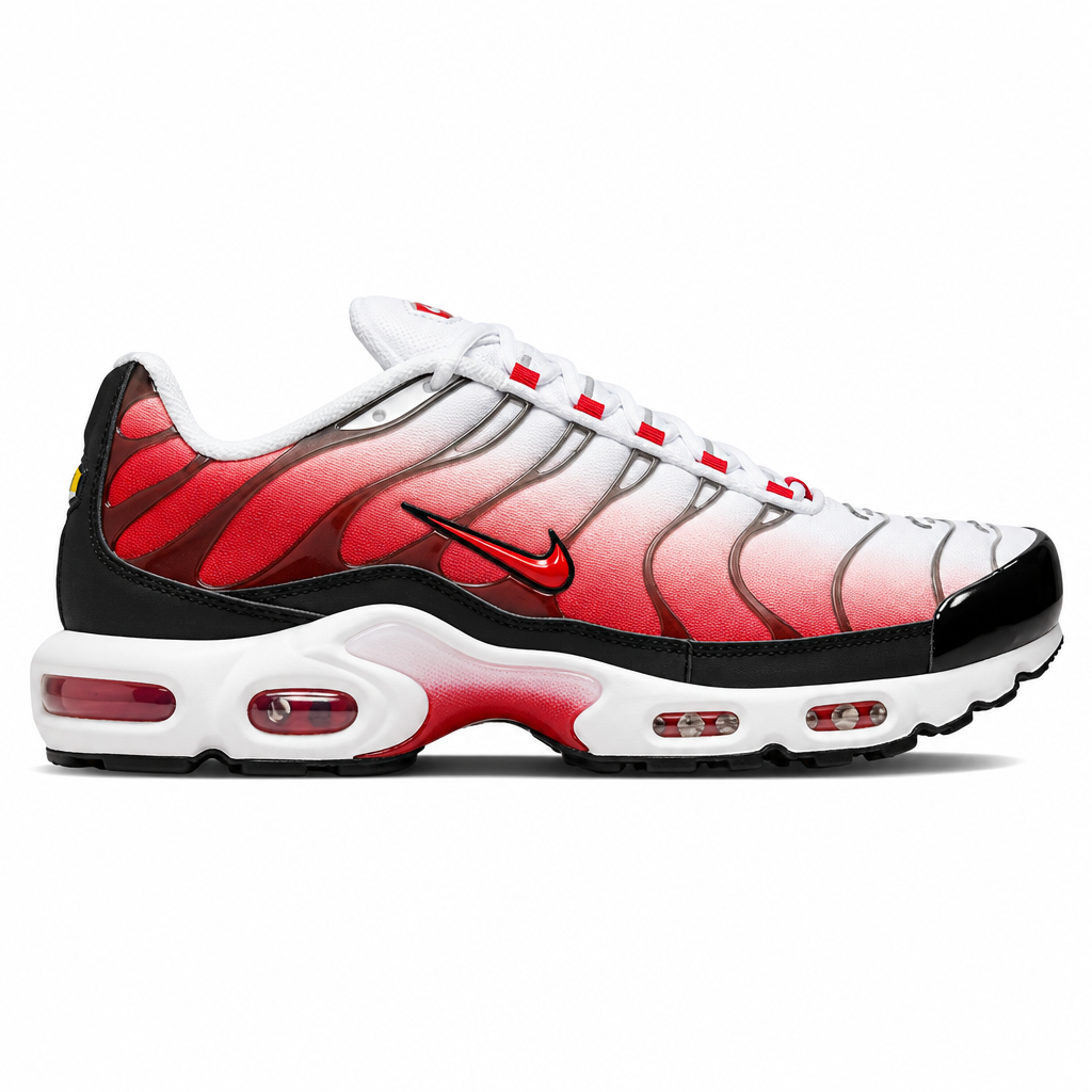Nike Air Max Plus White Black University Red