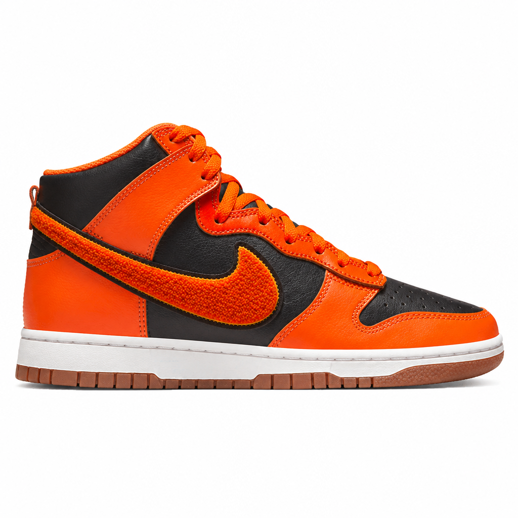 Nike Dunk High University Chenille Swoosh Safty Orange