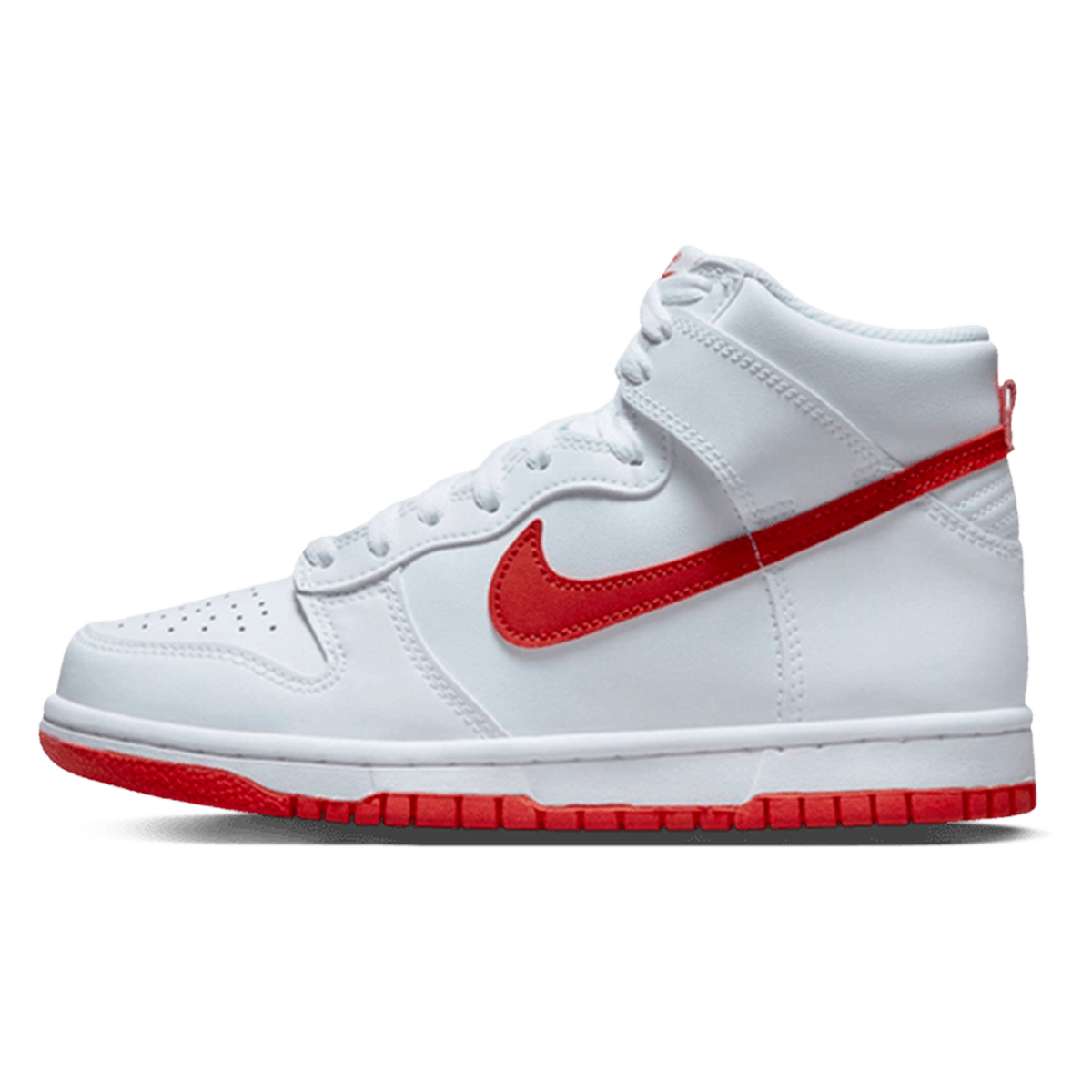 Nike Dunk High White Picante Red