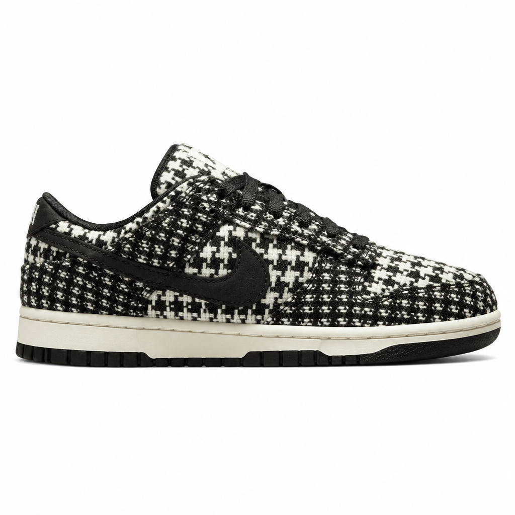 Nike Dunk Low Harris Tweed White Black Multi