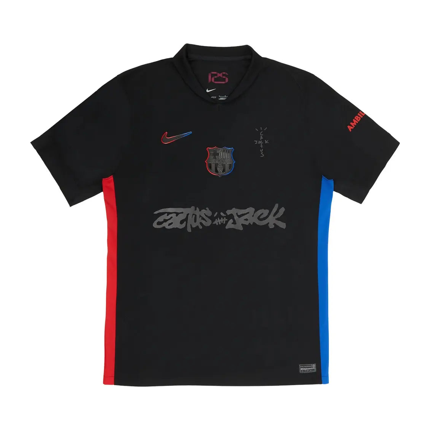 Nike FC Barcelona x Cactus Jack 2024/25 Match Away Jersey Black