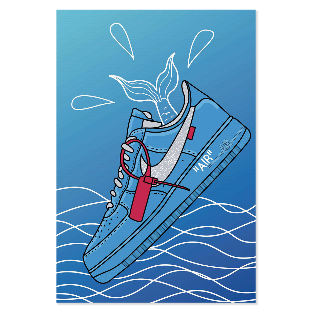 Картина на полотні Air Force 1 Low Off-White MCA