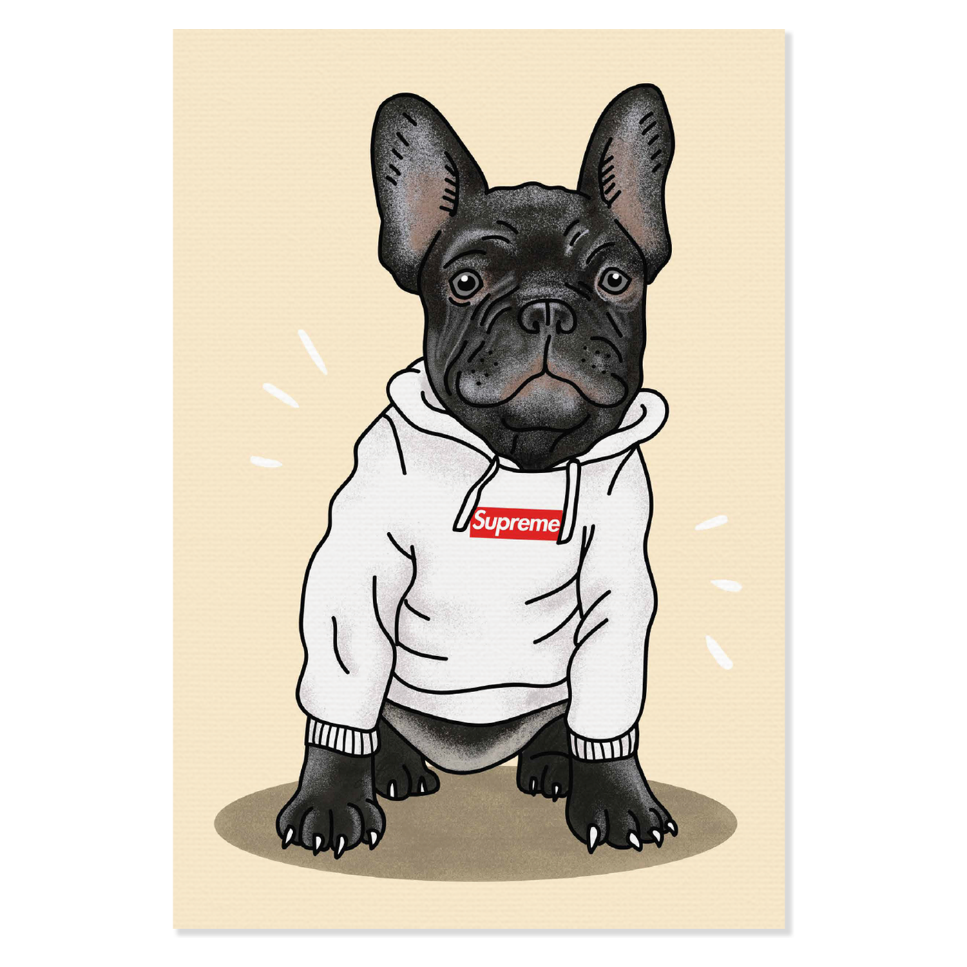 Obraz na płótnie Supreme Box Logo Hoodie Dog