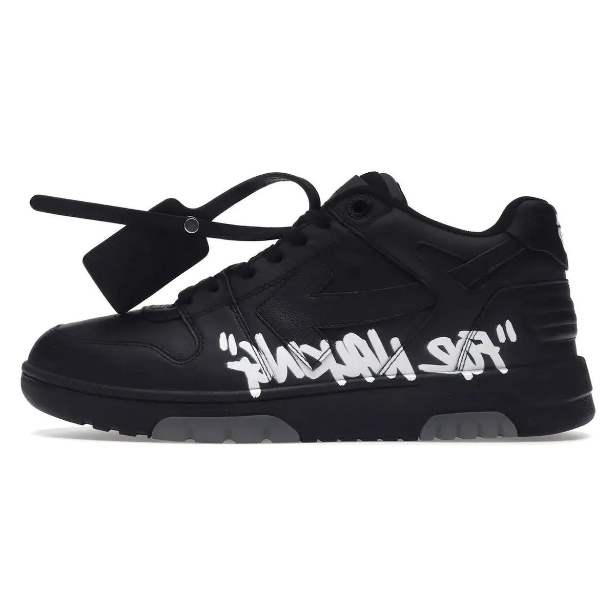 Off-White Out Of Office OOO 'For Walking' Low Tops Black White