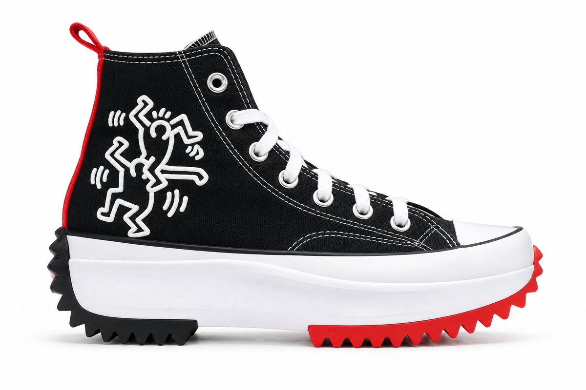 Keith Haring x Converse Run Star Hike Hi Black