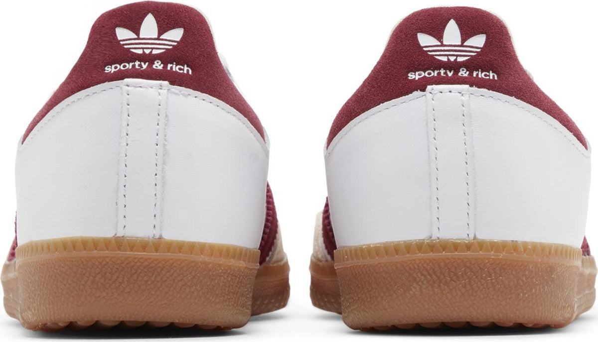 Sporty & Rich x Samba OG White Core Burgundy