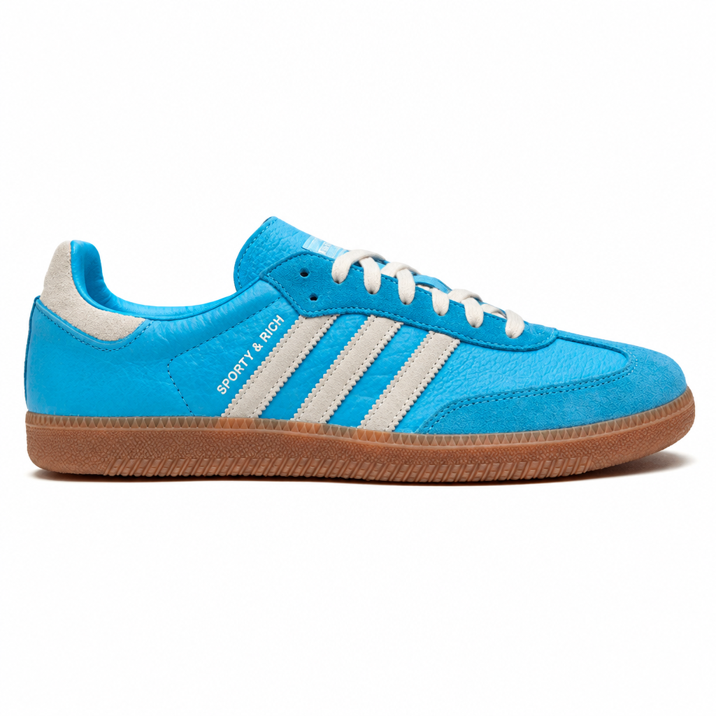 Sporty & Rich x adidas Samba OG Blue Grey